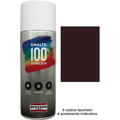 Smalto spray 100% acrilico per lattoniere Testa di Moro Arexons 400 ML-0