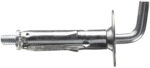 Tassello acciaio T61/GM gancio medio Elematic 9 mm confezione da 100 PZ-9134