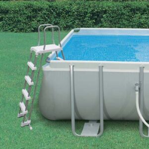 Scala per piscina acciaio zincato verniciato H.132 CM 28077 Intex-0